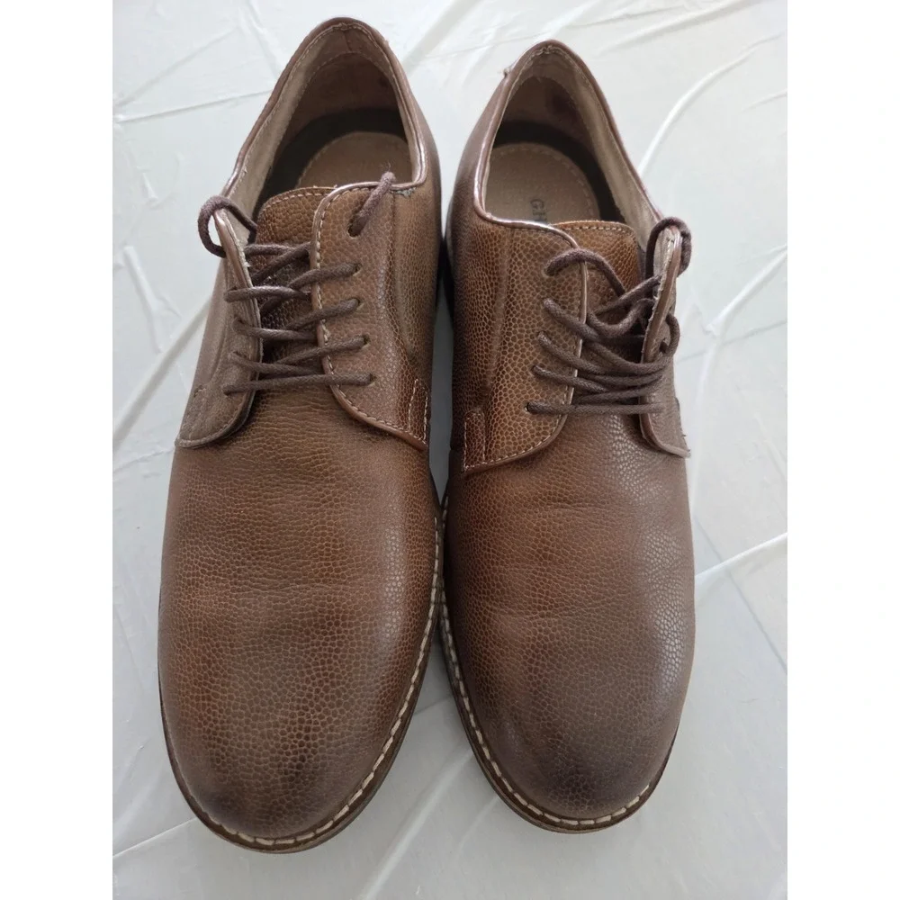 Gh Bass Lace Up Leather Loafers Men's 10 D Bryant Whiskey Brown‎